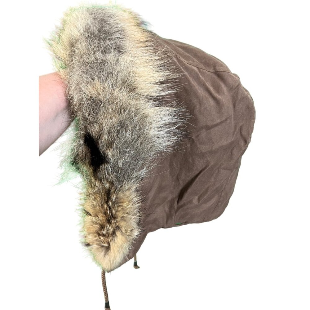 Bromley Womens Brown Moleskin Parka Coat Genuine Racoon Fur Hood Size 3X - Picture 14 of 16